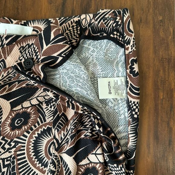 NWOT ANTHROPOLOGIE Printed Drapey Flare / Wide Leg Pants Multicolor - Picture 10 of 15